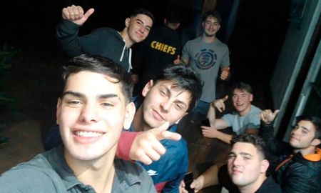 Los rugbiers, media hora después de asesinar a Fernando Báez Sosa. Los rugbiers, media hora después de asesinar a Fernando Báez Sosa.