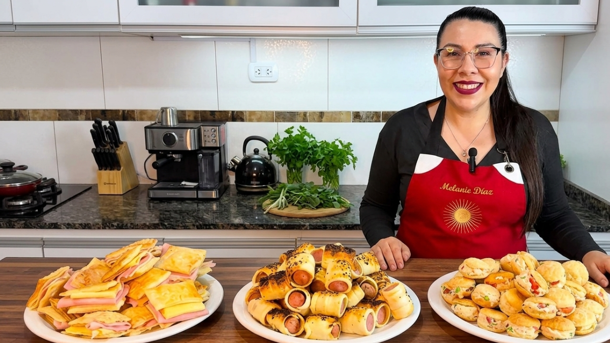 3 ideas de snacks para cumpleaños con masa de tarta.