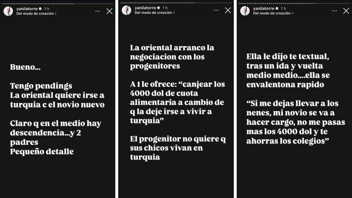 Yanina Latorre compartió información sobre la China Suárez. Yanina Latorre compartió información sobre la China Suárez.