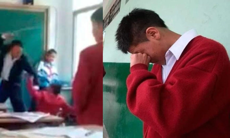Un profesor le pegó en plena clase a un alumno que le hacía bullying a otro: No me arrepiento de nada Un profesor le pegó en plena clase a un alumno que le hacía bullying a otro: No me arrepiento de nada