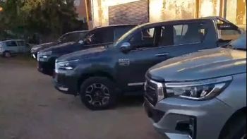 Las camionetas son de alta gama y quedaron a disposición de la Justicia. 