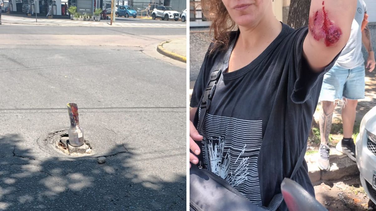 &nbsp;Una mujer que circulaba en moto