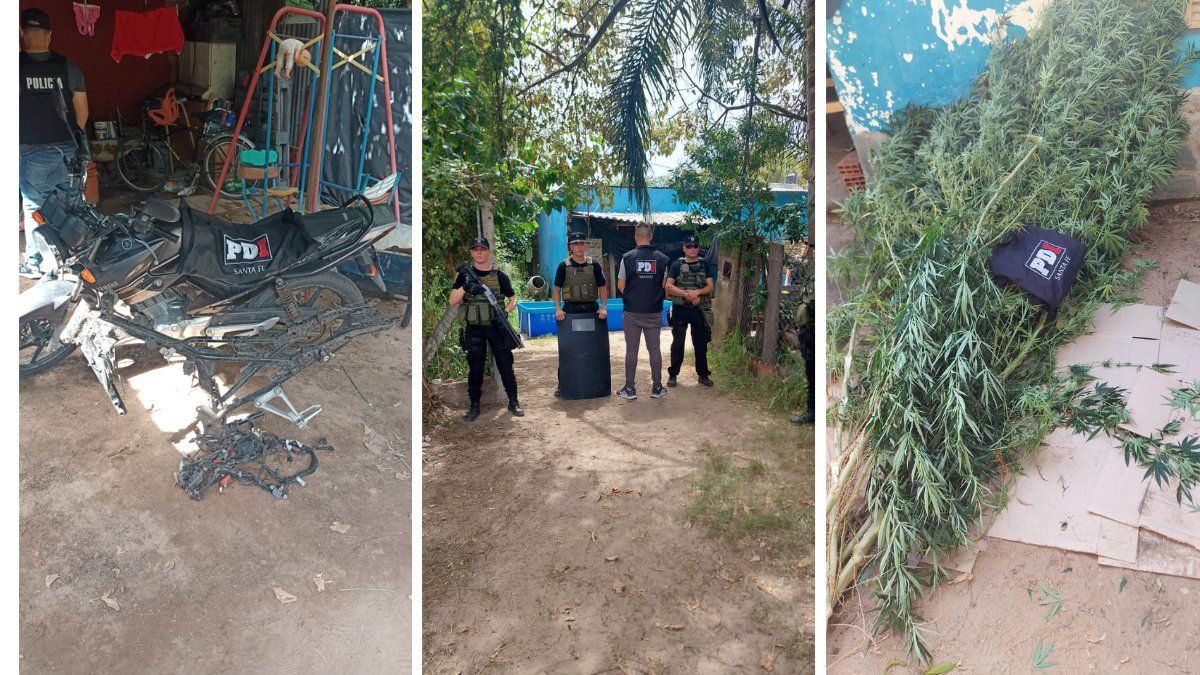 .El operativo policial se realizó en una vivienda de Colastiné