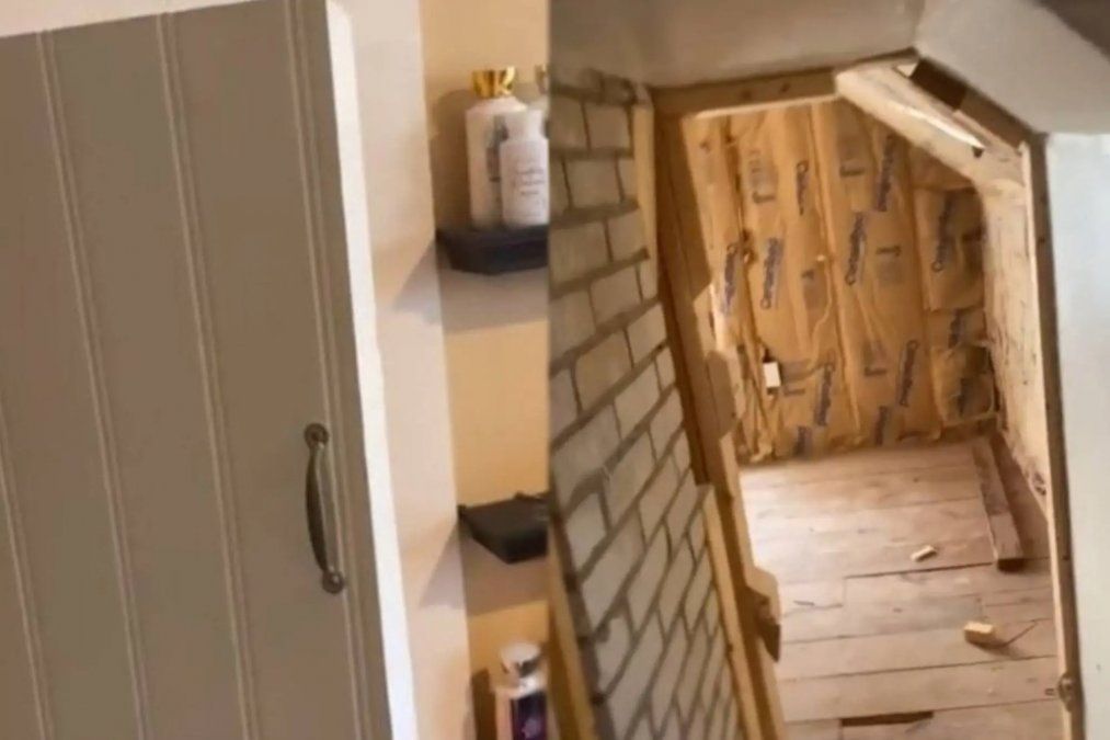 Video: descubrieron un lugar secreto en su casa tres años después de mudarse