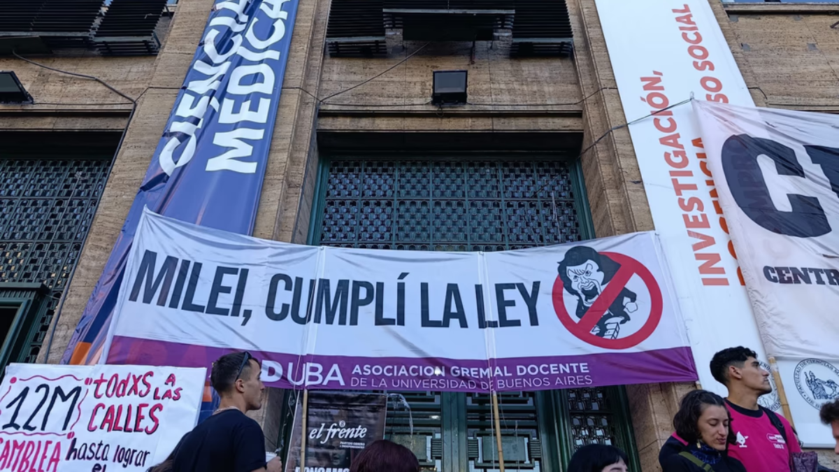 Esta semana vuelve el paro universitario en reclamo por la aplicación de la Ley de Financiamiento