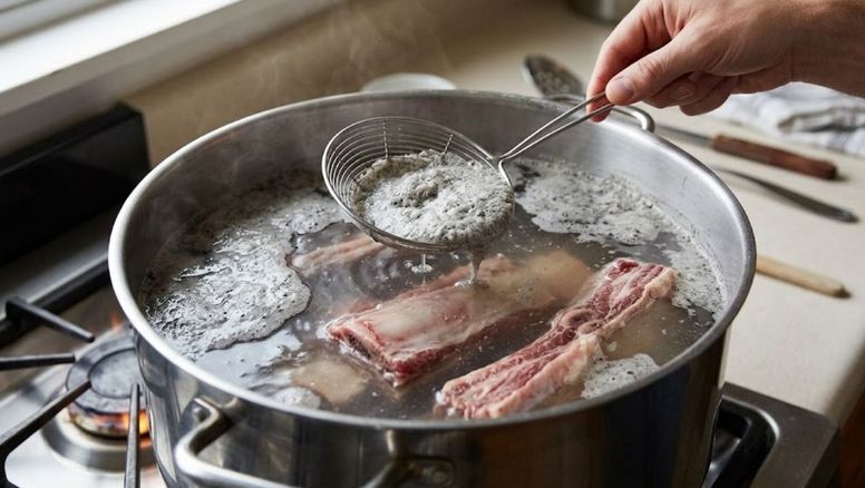 Si ves espuma gris al hervir carne, te contamos qué significa y si hay que retirarla