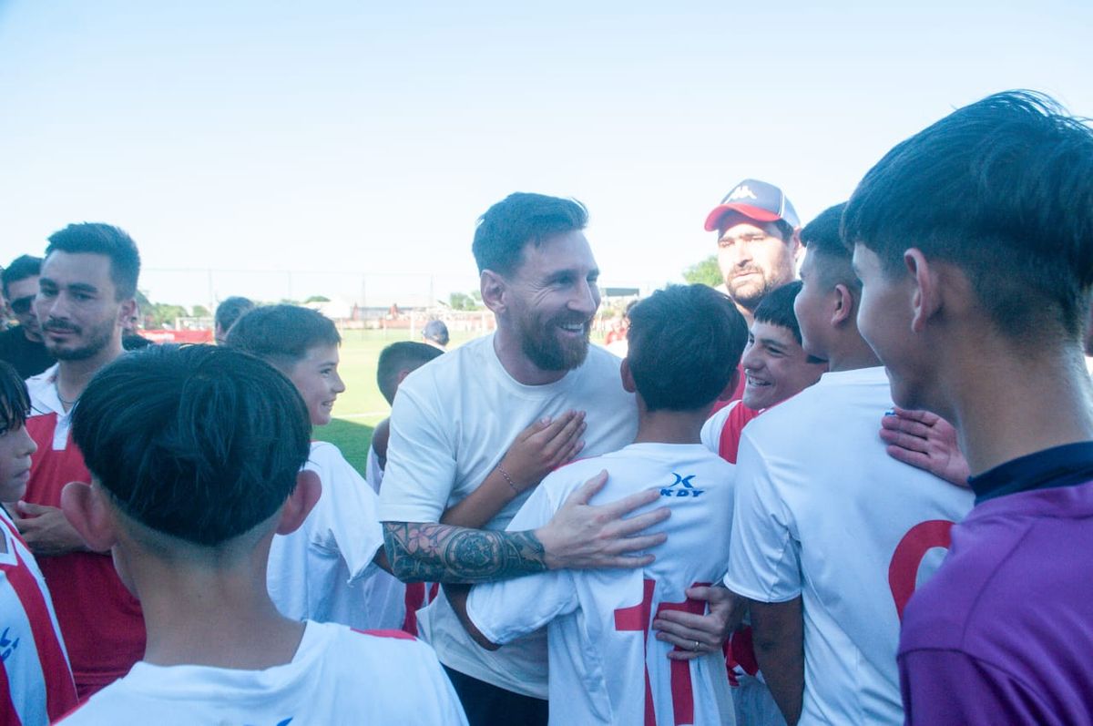 Lionel Messi estuvo presente en el amistoso entre los juveniles Unión y el Inter Miami