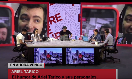 Ariel Lento Tarico en un imperdible cruce entre Macri y el Diego. Ariel Lento Tarico en un imperdible cruce entre Macri y el Diego.