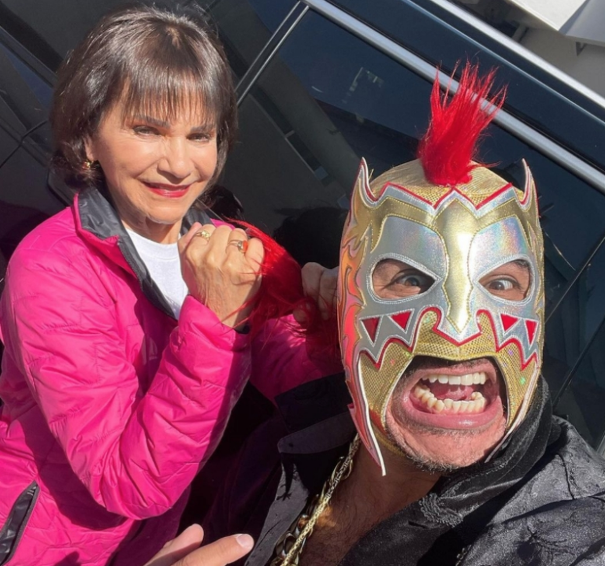 Pati Chapoy y Escorpi&oacute;n Dorado.
