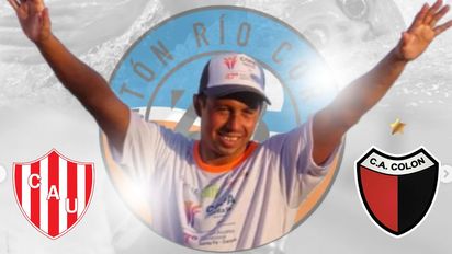 ¿De Unión o de Colón? de qué equipo es hincha es el nadador Martín Carrizo, protagonista de la Maratón Santa Fe-Coronda