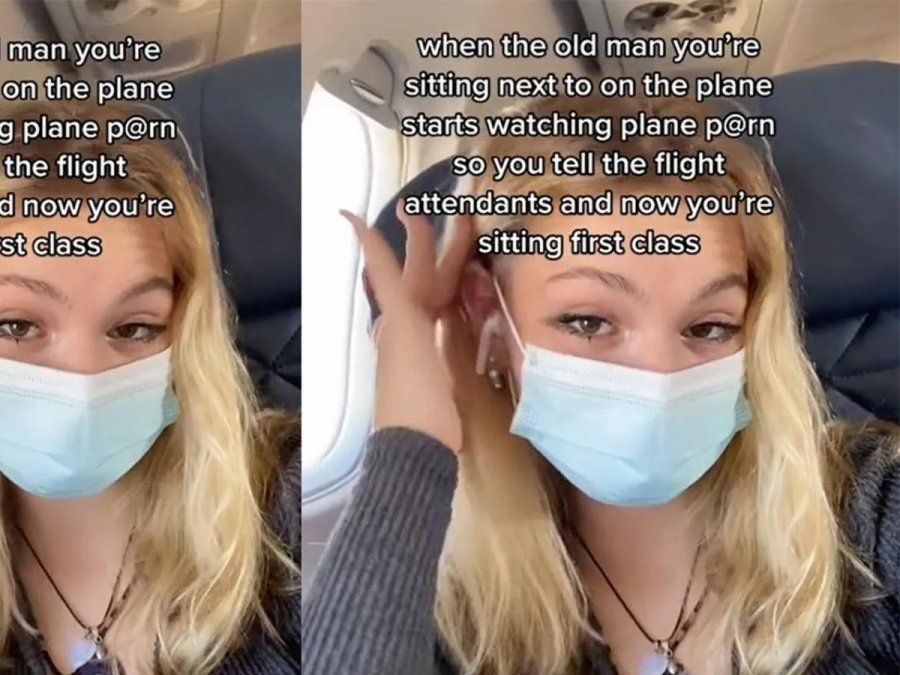 Una joven denunció que un pasajero en el avión estaba mirando pornografía y lo que sucedió después se hizo viral&nbsp;
