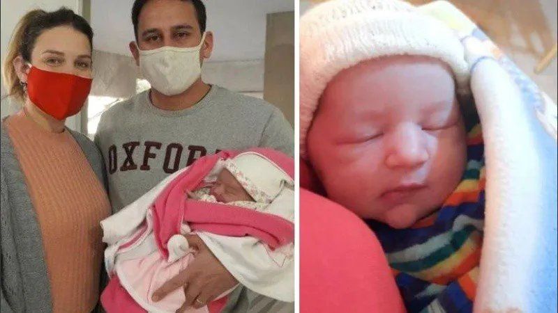 La joven pareja no pudo ocultar igualmente su emoción.