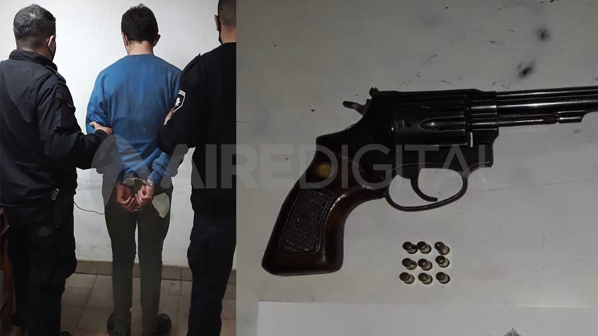 Un joven de 16 años quedó detenido. Le secuestraron un revólver calibre 22