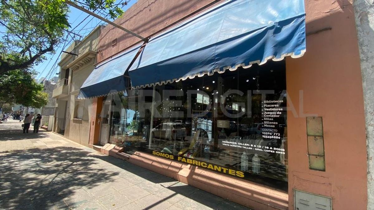 La regalería y mueblería fue robada durante este martes por la madrugada.