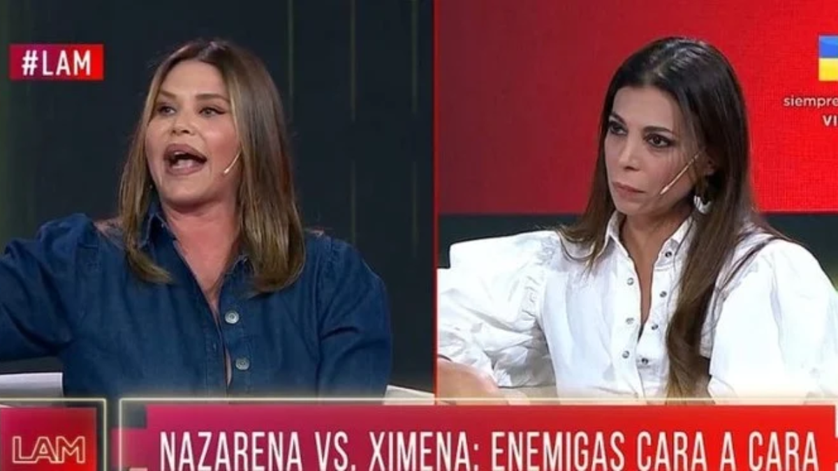 Fuerte cruce entre Nazarena Vélez y Ximena Capristo en LAM
