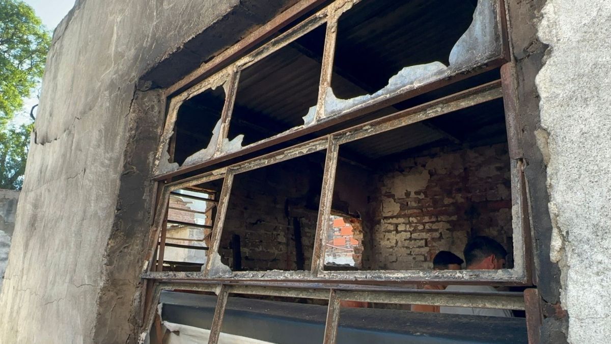 Así quedaron las ventanas tras el incendio. Así quedaron las ventanas tras el incendio.