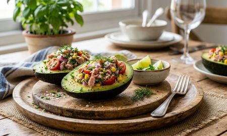 Paltas rellenas: una receta fácil, saludable y rápida. Paltas rellenas: una receta fácil, saludable y rápida.