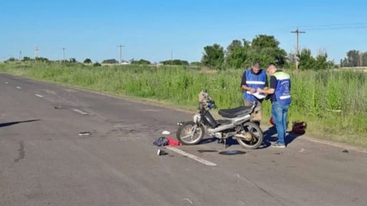 A bordo de la motocicleta iban cuatro personas -dos menores y dos mayores-