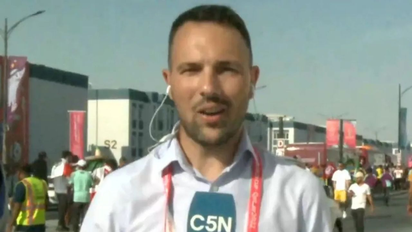 La seguridad de Qatar cortó la transmisión de C5N: 