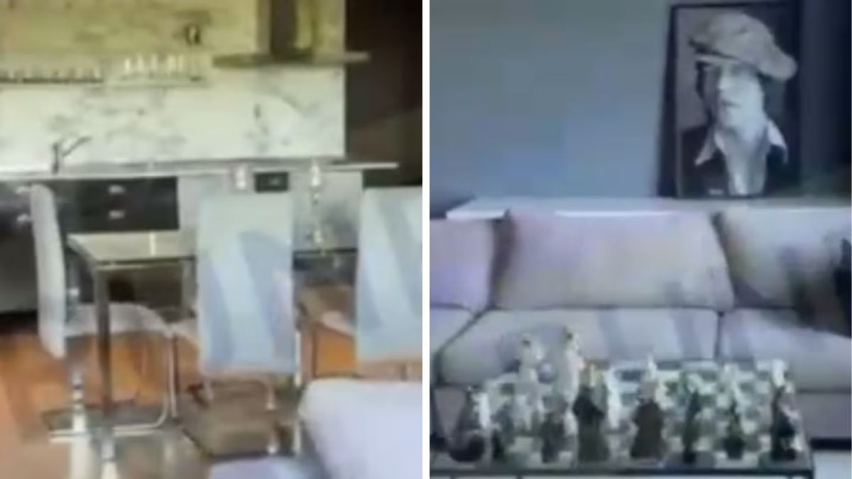 El living y la cocina del departamento que generó un conflicto entre Alex Caniggia y Mariana Nannis. El living y la cocina del departamento que generó un conflicto entre Alex Caniggia y Mariana Nannis.