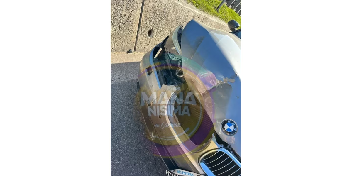 Morena Rial tuvo un accidente de tránsito.