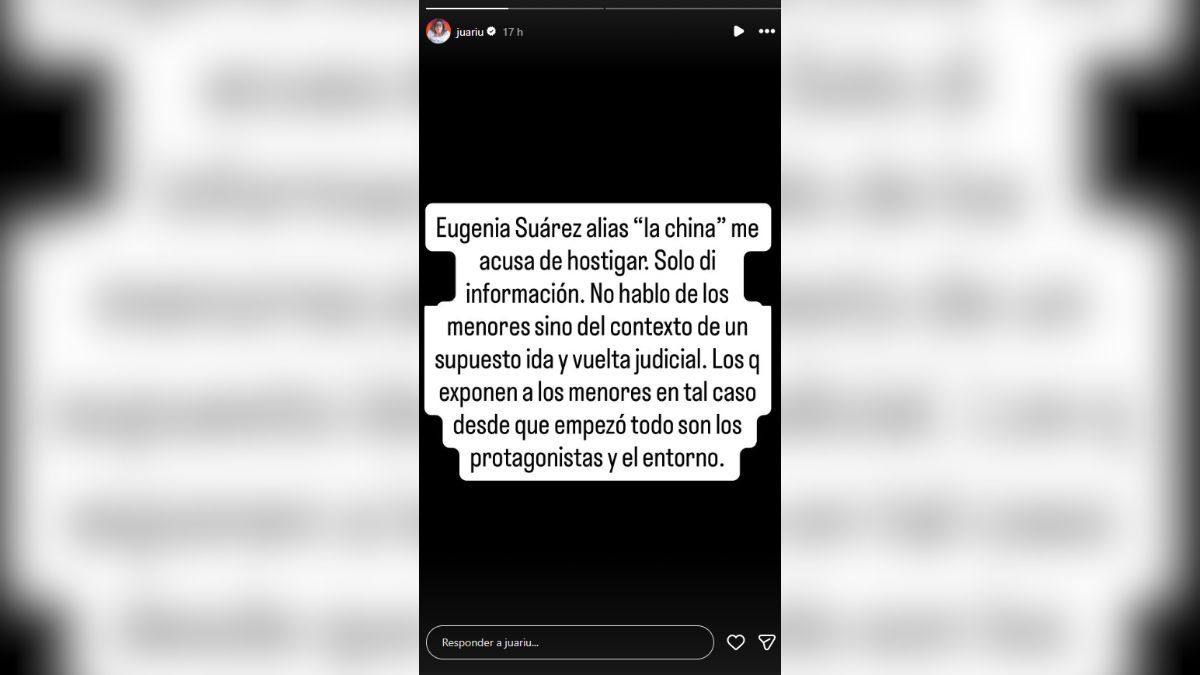Juariu no se qeudó callada y le respondió a la China Suárez. Juariu no se qeudó callada y le respondió a la China Suárez.