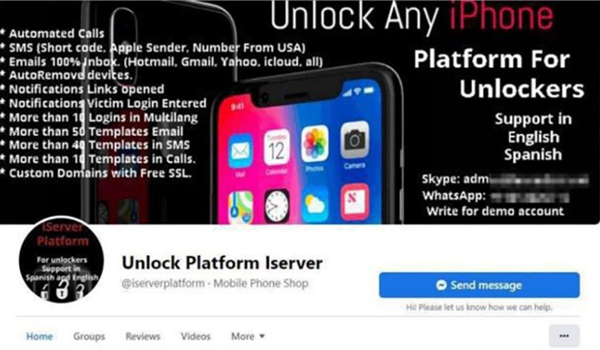 Una de las publicaciones con las que promocionaban en redes la plataforma iServer.