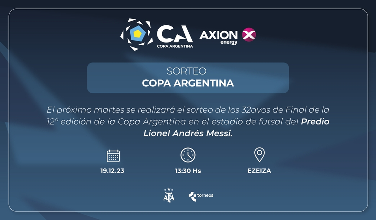 Atención COLÓN Y UNIÓN: El Sorteo De La Copa Argentina 2024 Con Día ...