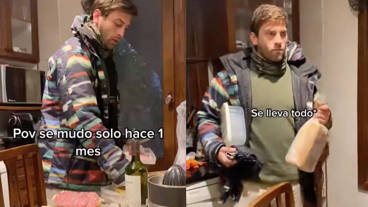 Se independizó hace un mes y regresa a casa de sus padres a robar comida