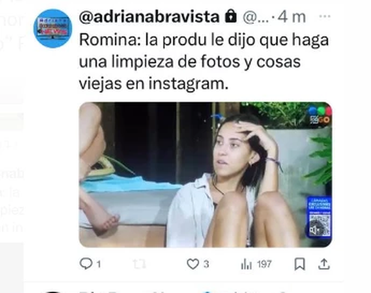 Revelaron que Rosina tiene contacto con la producción de Gran Hermano. Revelaron que Rosina tiene contacto con la producción de Gran Hermano.