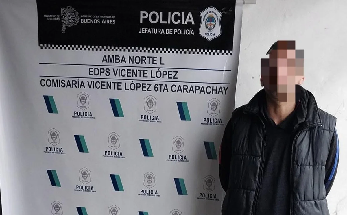 Ezequiel Tejeda, poco después del arresto. Ezequiel Tejeda, poco después del arresto. 