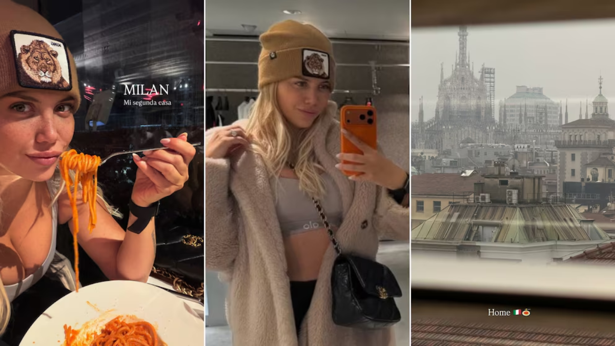 La escapada romántica de Wanda Nara y Martín Migueles a Milán La escapada romántica de Wanda Nara y Martín Migueles a Milán