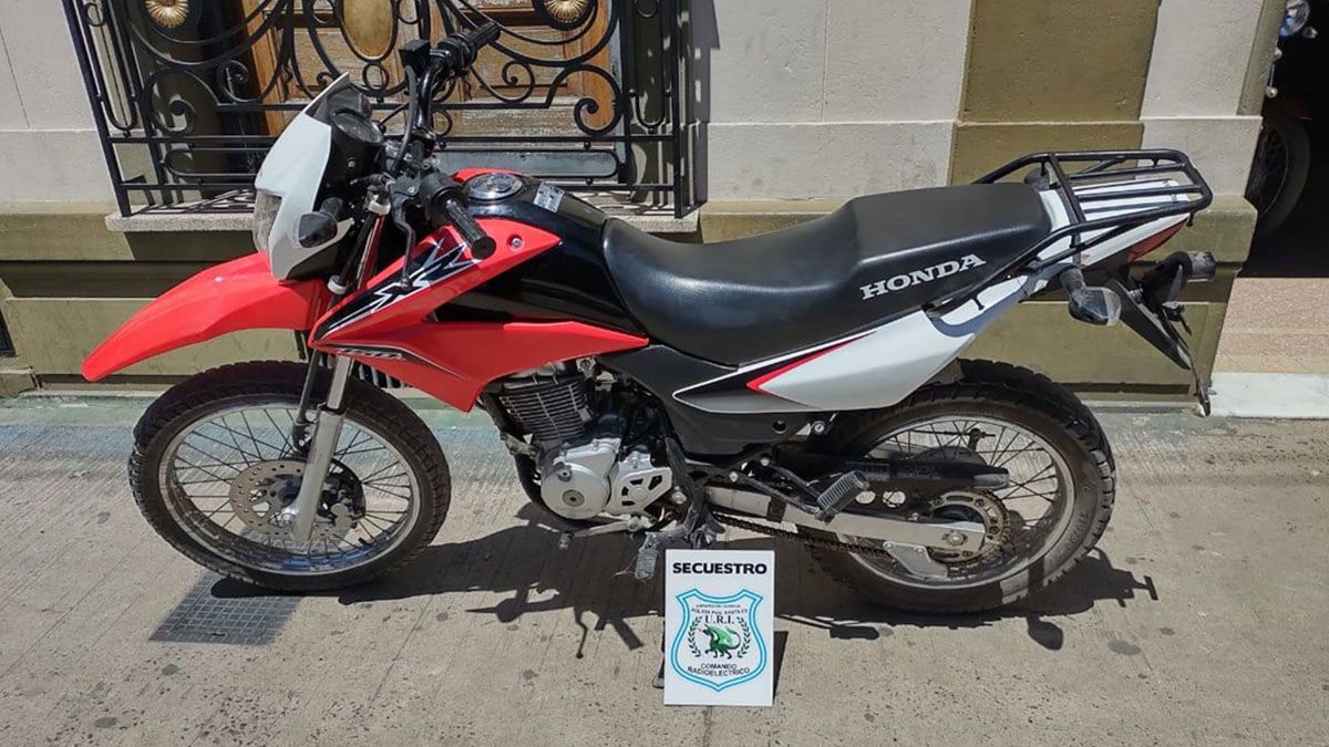 El motovehículo contaba con pedido de secuestro activo desde el 17 de noviembre a requerimiento de la Seccional 1° de la ciudad de Rafaela.