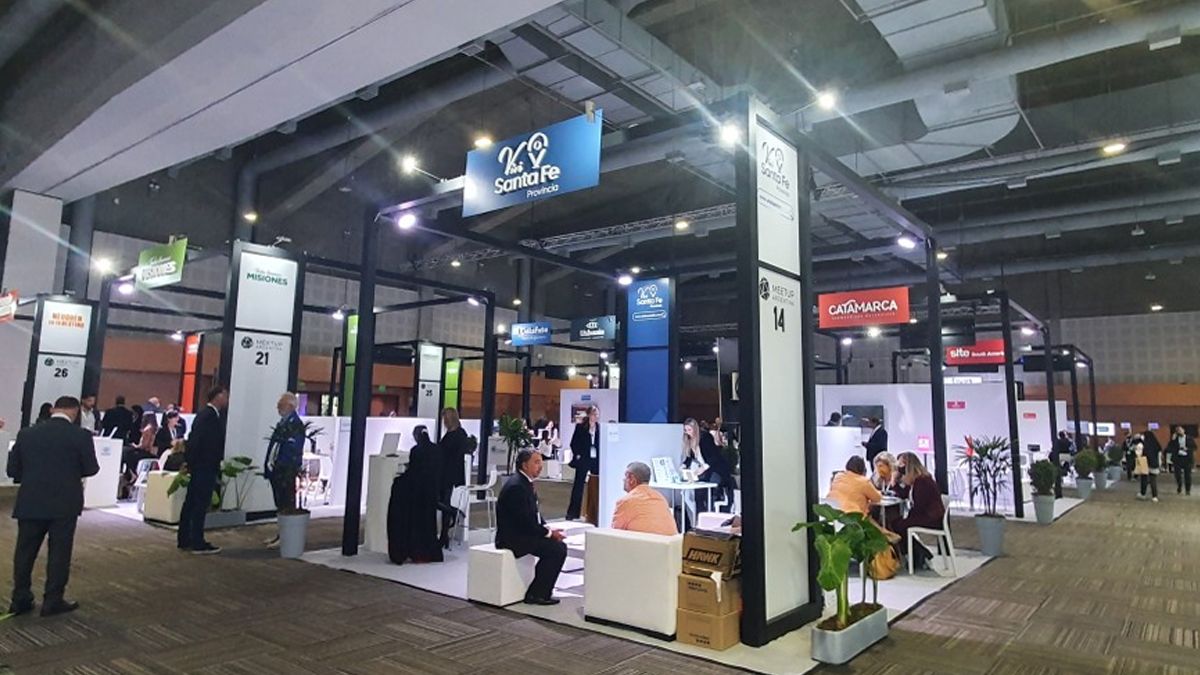 El stand de la provincia de Santa Fe en la Feria Meet Up.