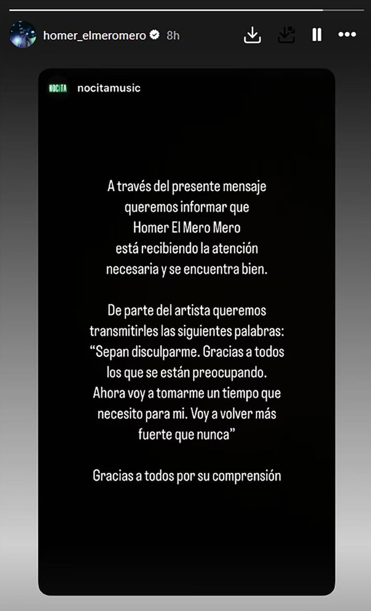 El mensaje de Homer y su equipo tras lo sucedido en Párense de Manos 2. El mensaje de Homer y su equipo tras lo sucedido en Párense de Manos 2.