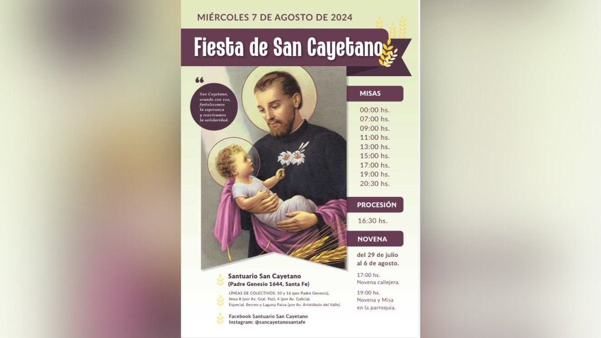 Los horarios de las misas para este 7 de Agosto. Los horarios de las misas para este 7 de Agosto.