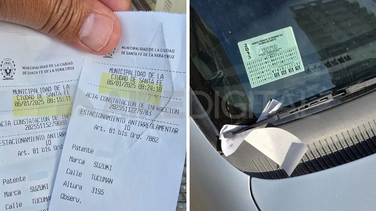 En calle Tucumán al 3100, un vecino observó cómo dos inspectores multaron al mismo vehículo con apenas nueve minutos de diferencia. En calle Tucumán al 3100, un vecino observó cómo dos inspectores multaron al mismo vehículo con apenas nueve minutos de diferencia.