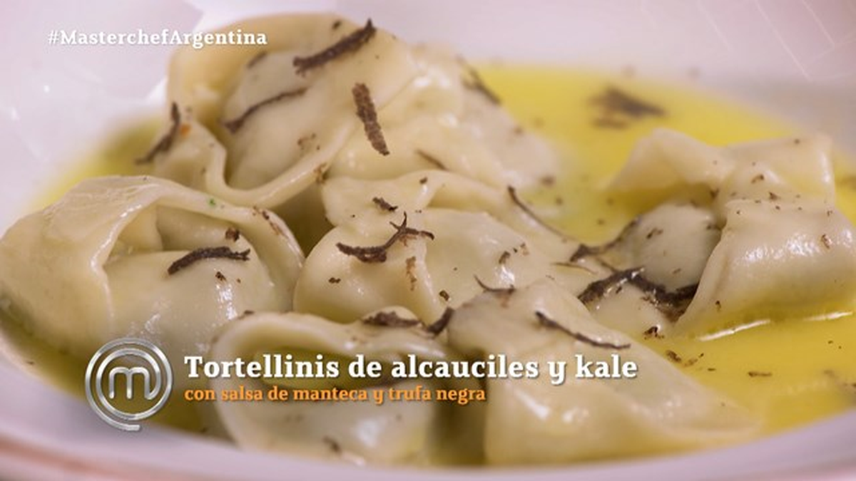 Estefanía Herlein presentó tortellinis de alcauciles y kale con salsa de manteca y trufa negra. Estefanía Herlein presentó tortellinis de alcauciles y kale con salsa de manteca y trufa negra.
