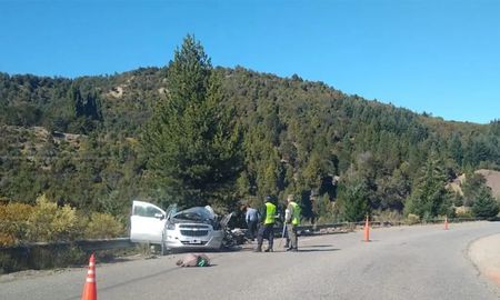 La Chevrolet Spin quedó completamente destruida a causa del accidente. La Chevrolet Spin quedó completamente destruida a causa del accidente.