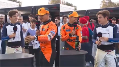 Echaron a Franco Colapinto en medio de una entrevista tras el GP de Azerbaiyán de Fórmula 1: 