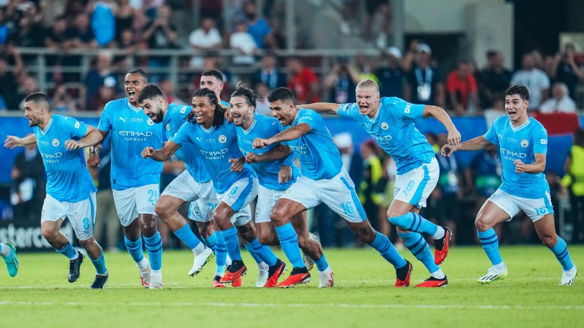 En la tanda de penales, el equipo de Guardiola se impuso 5 a 4. En la tanda de penales, el equipo de Guardiola se impuso 5 a 4.