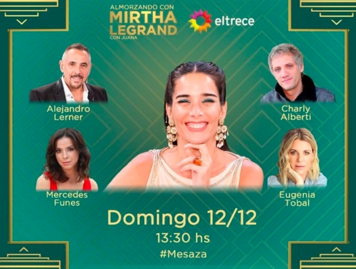 Los invitados a "Almorzando con Mirtha Legrand".