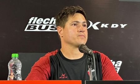 Ezequiel Medrán tomó la palabra luego de la presentación oficial de Diego Colotto como director deportivo de Colón. Ezequiel Medrán tomó la palabra luego de la presentación oficial de Diego Colotto como director deportivo de Colón.