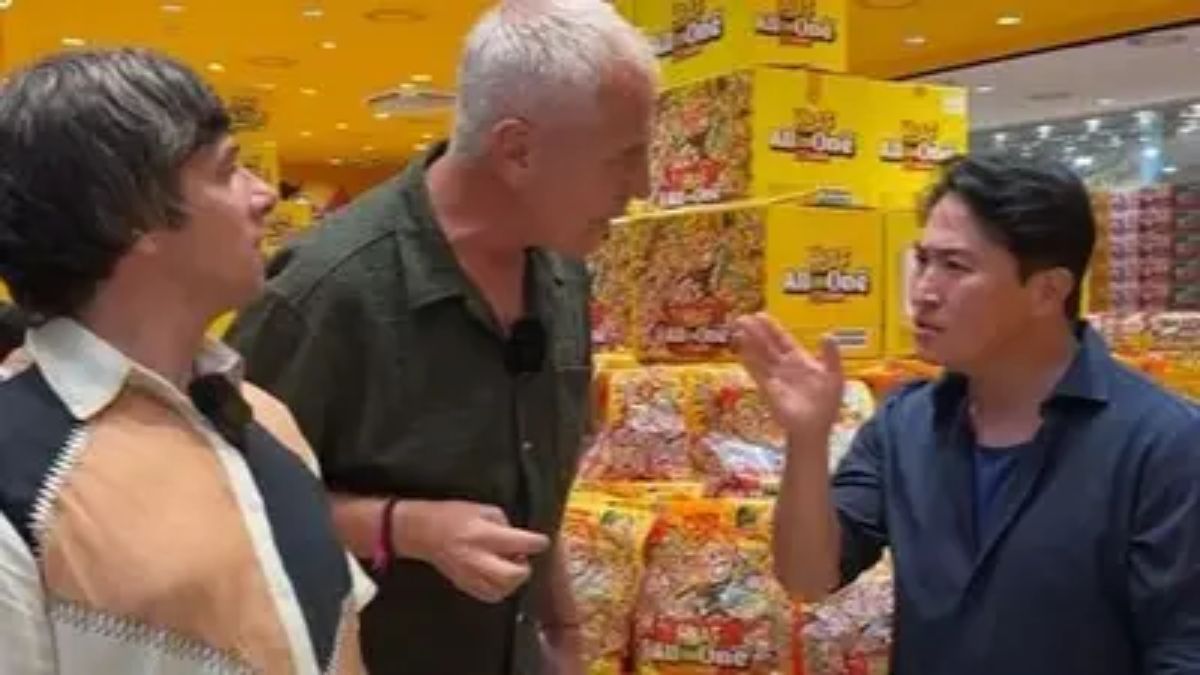 Robertito Funes Ugarte protagonizó un divertido momento en Corea junto a Marley.