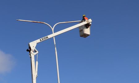 La iluminación de la Ruta 1 a la altura de Rincón es escasa. La iluminación de la Ruta 1 a la altura de Rincón es escasa.
