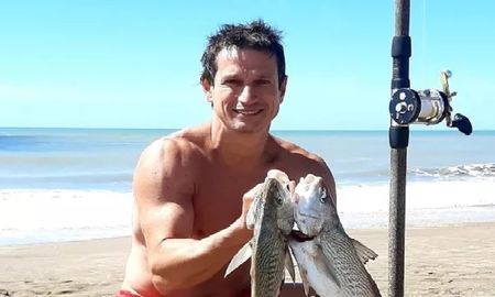 La foto viral de Diego Lagomarsino pescando y las reacciones La foto viral de Diego Lagomarsino pescando y las reacciones