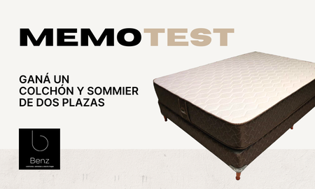 Inscribite para participar del memo test y ganate un colchón + sommier