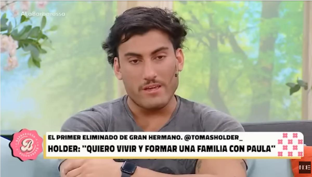 Tomás Holder amenazó con irse del programa de Georgina Barbarossa.