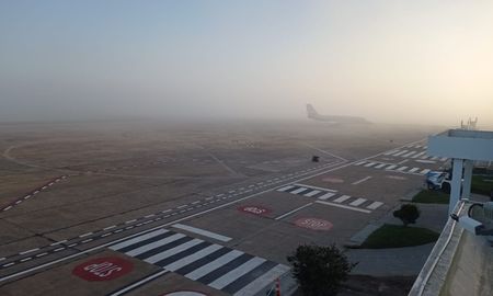 Visibilidad del Aeropuerto de Sauce Viejo hoy por la mañana. Visibilidad del Aeropuerto de Sauce Viejo hoy por la mañana.