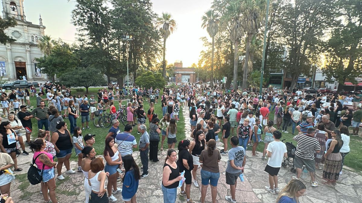 La marcha inició en la Plaza Libertad de Santo Tomé.&nbsp;